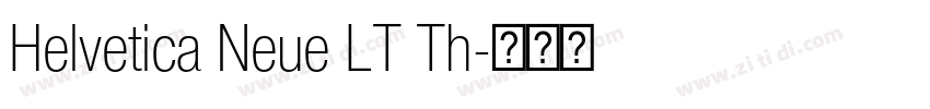 Helvetica Neue LT Th字体转换
